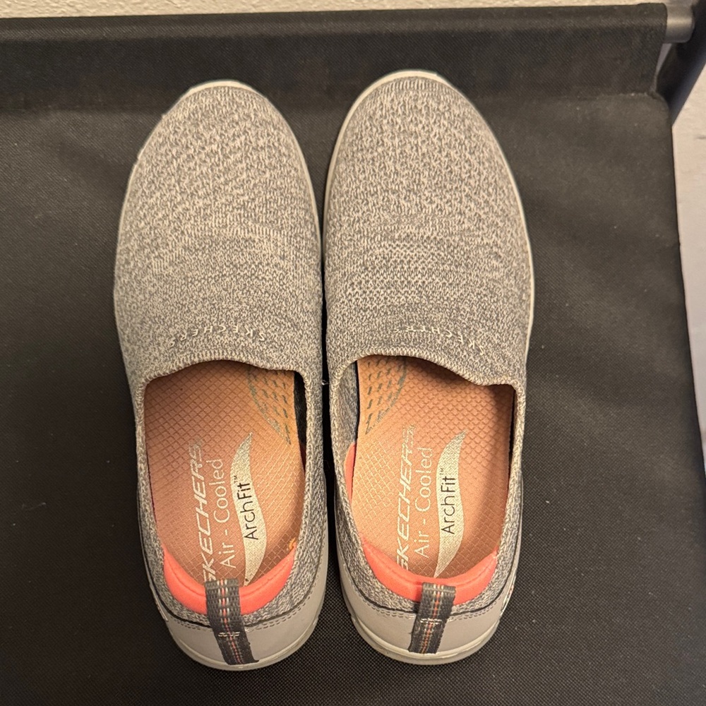 Skechers Gray Arch Fit Slip-On Sneakers